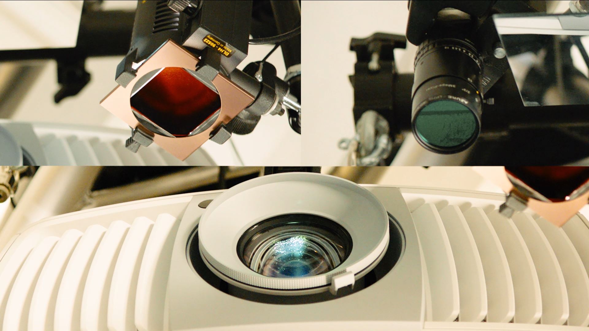 Ausschnitt aus dem Fontane interakitv Film - Splitscreen Infrarotkamera, Infrarotsensor, Projektor