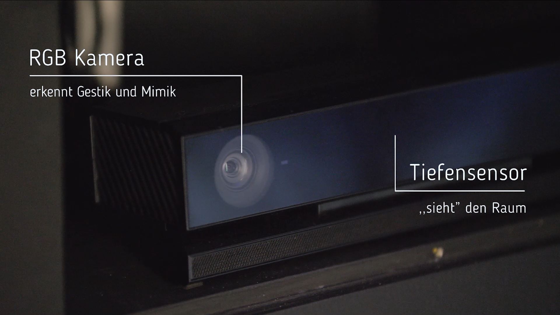 Bild von RGB-Kamera mit Tiefensensor